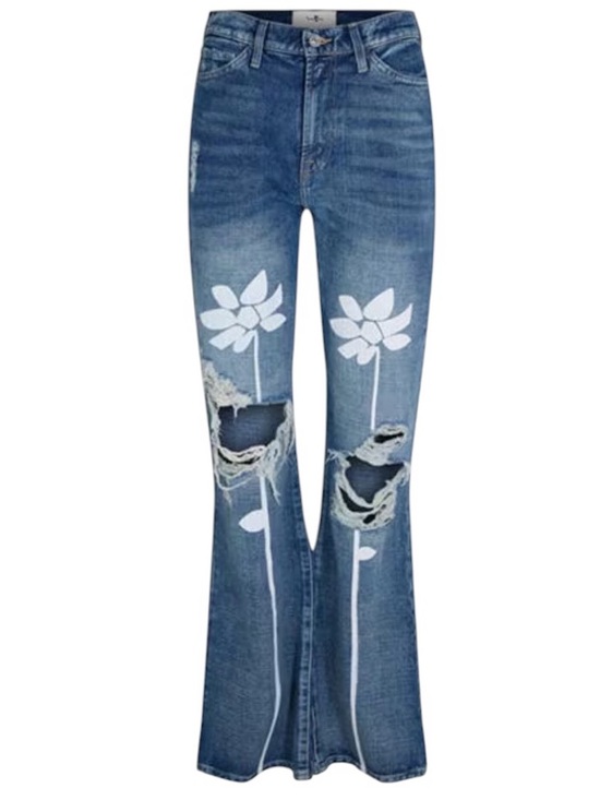 7 For All Mankind Denim - 7 For All Mankind Easy Boot In Tea Party Exploded Floral Size 27